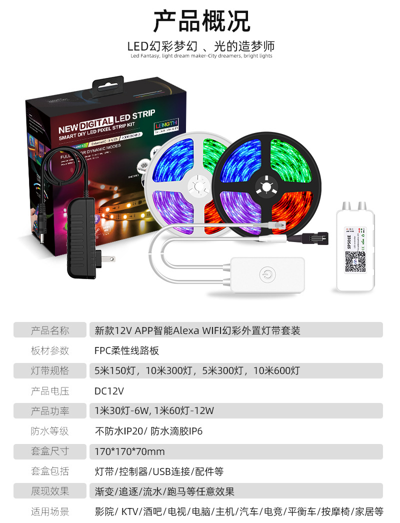 幻彩led声控炫彩灯条2