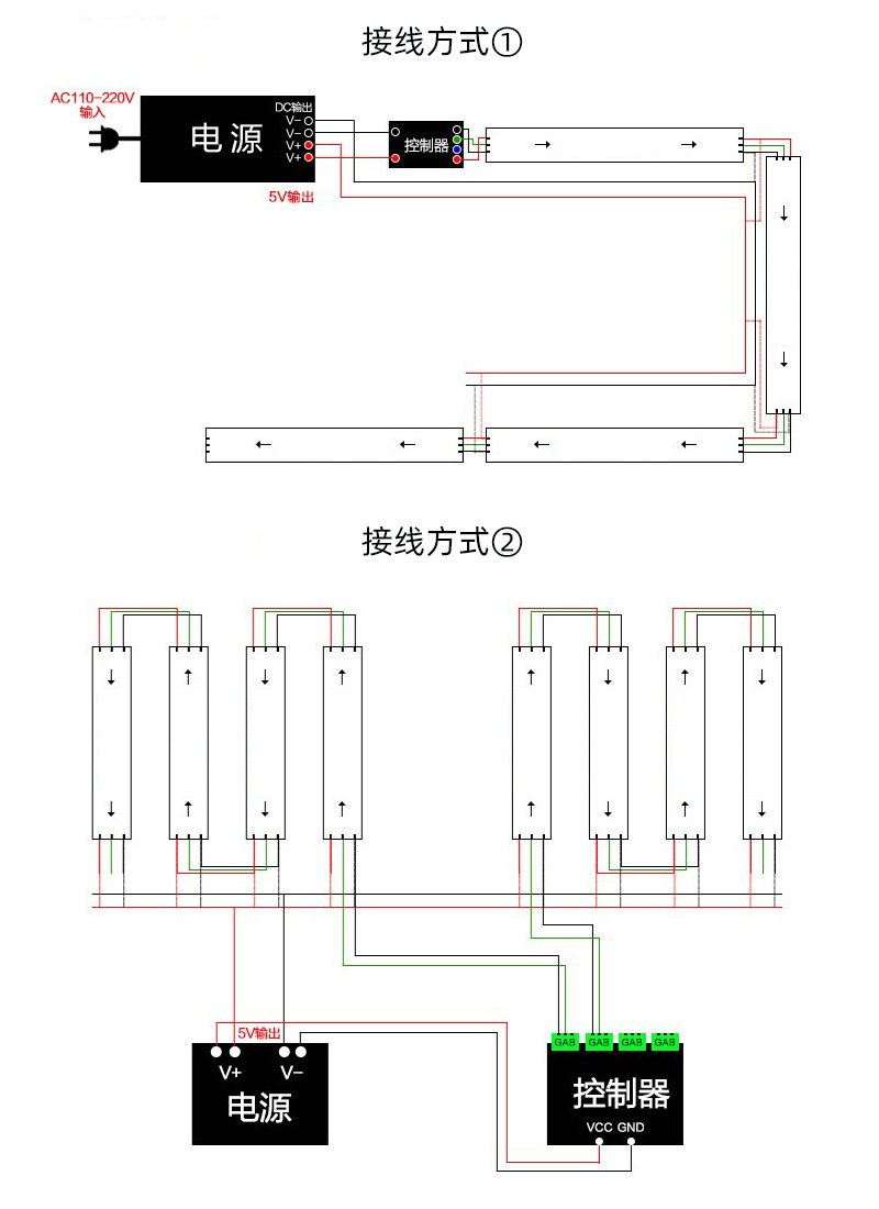 led幻彩跑马5v低压10