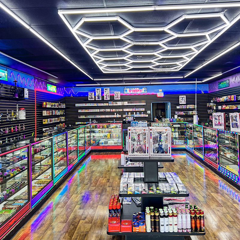幻彩灯光商品展示柜