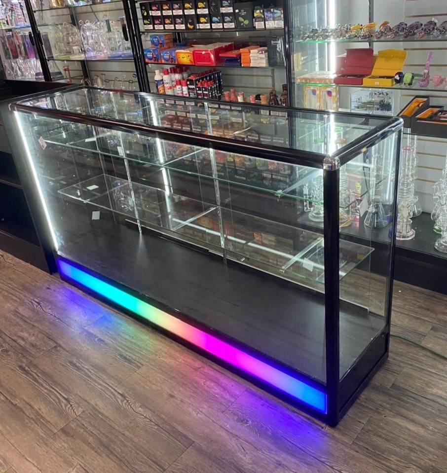 玻璃展示柜跑马 RGB 灯带方案2 玻璃展示柜跑马 RGB 灯带方案2